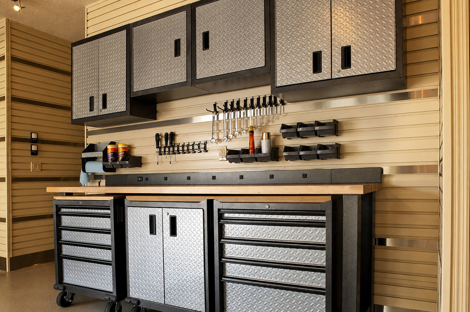 Keilor East Custom Garage Cabinets